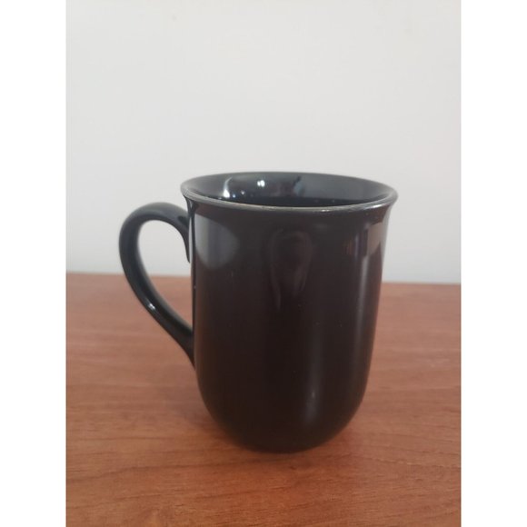 Otagiri Hummingbird Coffee Tea Cup- Red Hibiscus- Black Porcelain - Picture 2 of 4